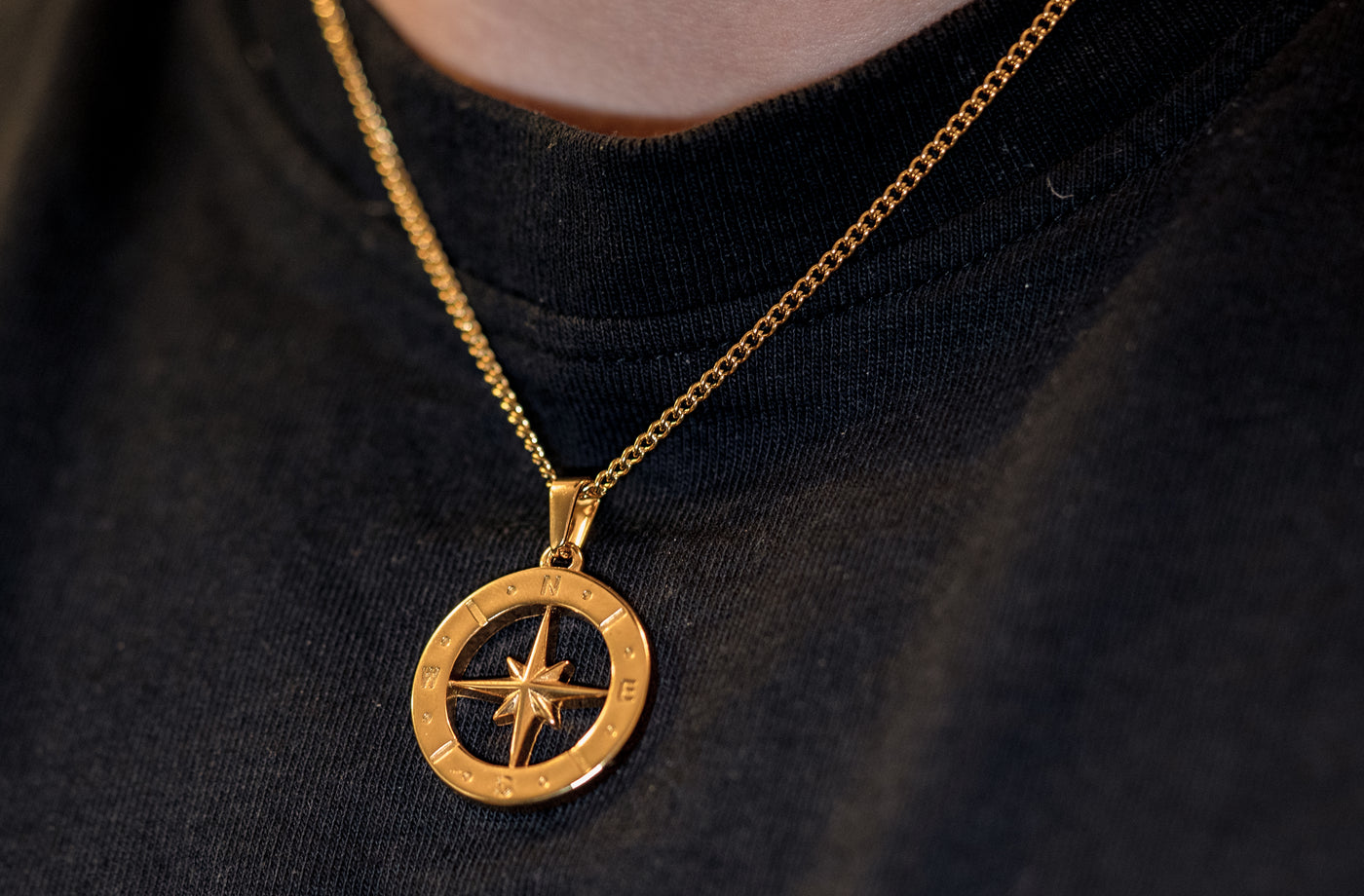 North Star Pendant - Gold - 18 inch