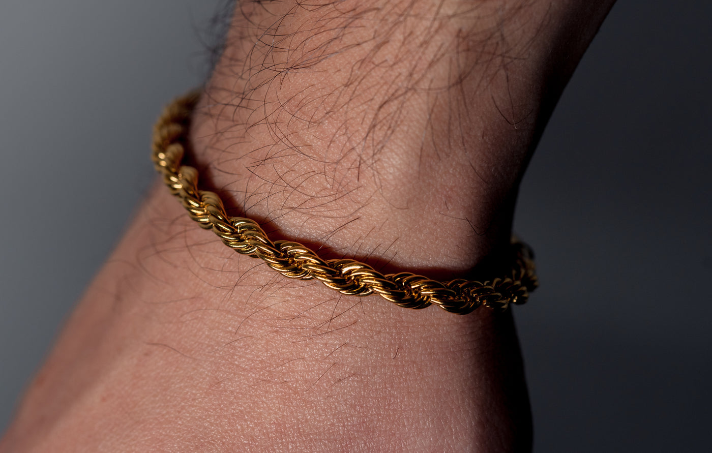 Rope Bracelet Gold 5mm